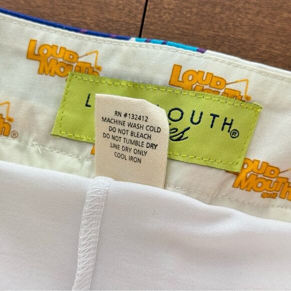 Loudmouth | Women’s Ladies Drop Cloth Paint Splatter Skort Skirt Rainbow Golf 6 - Picture 5 of 9